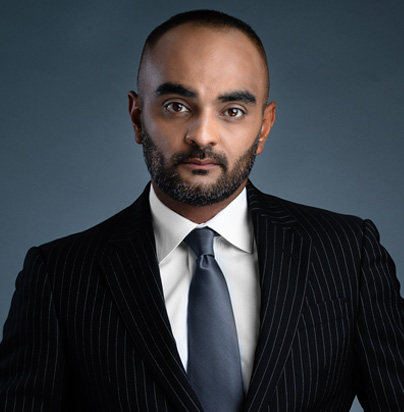 This is an image of Minesh Patel who is a personal injury lawyer with The Patel Firm
