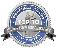 Imagen de la insignia de los 10 mejores abogados de lesiones personales