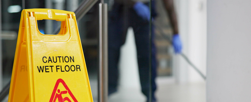 slip and fall wet floor sign
